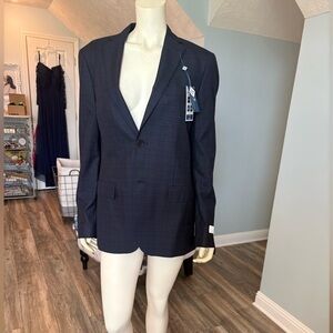 Ryan Seacrest Distinction style 03 dark blue Sport Coat Tailored Fit 38R